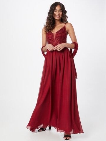 mascara Evening dress 'EMB' in Red