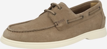 Chaussure basse 'Sienne' BOSS en beige : devant