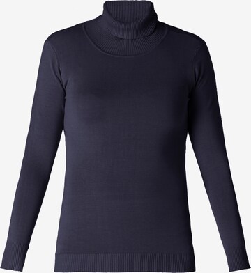 BASE LEVEL Pullover 'Yuen' in Blau: predná strana