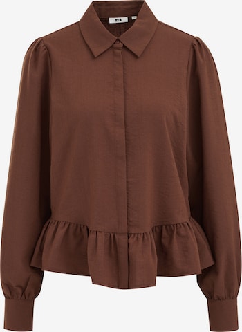 WE Fashion Bluse in Braun: Vorderseite