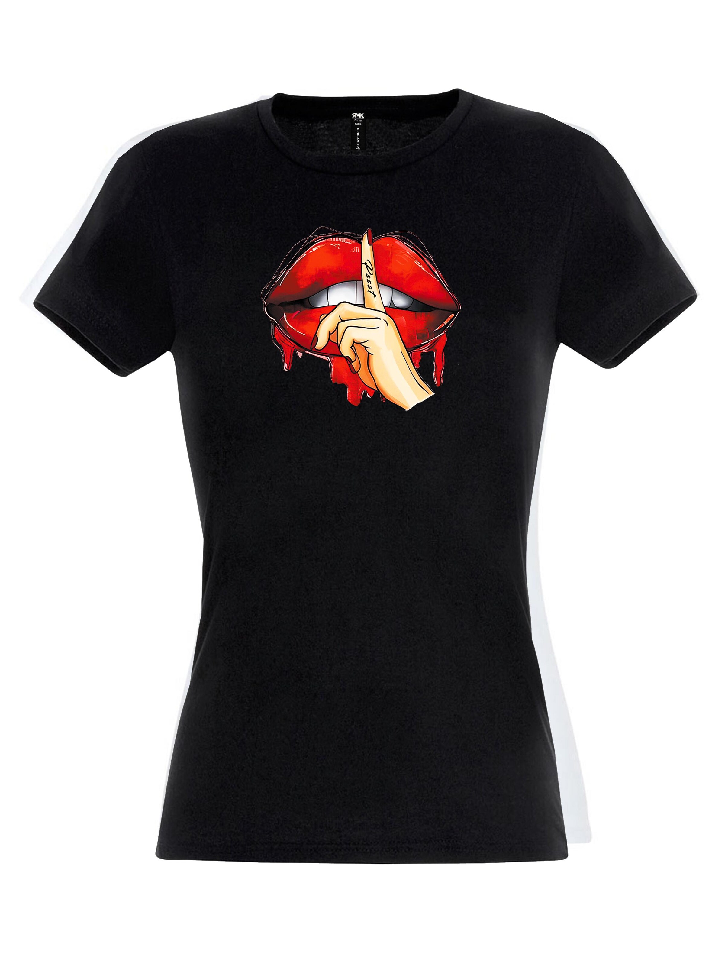 RMK Shirt 'Be quit' in Black: front