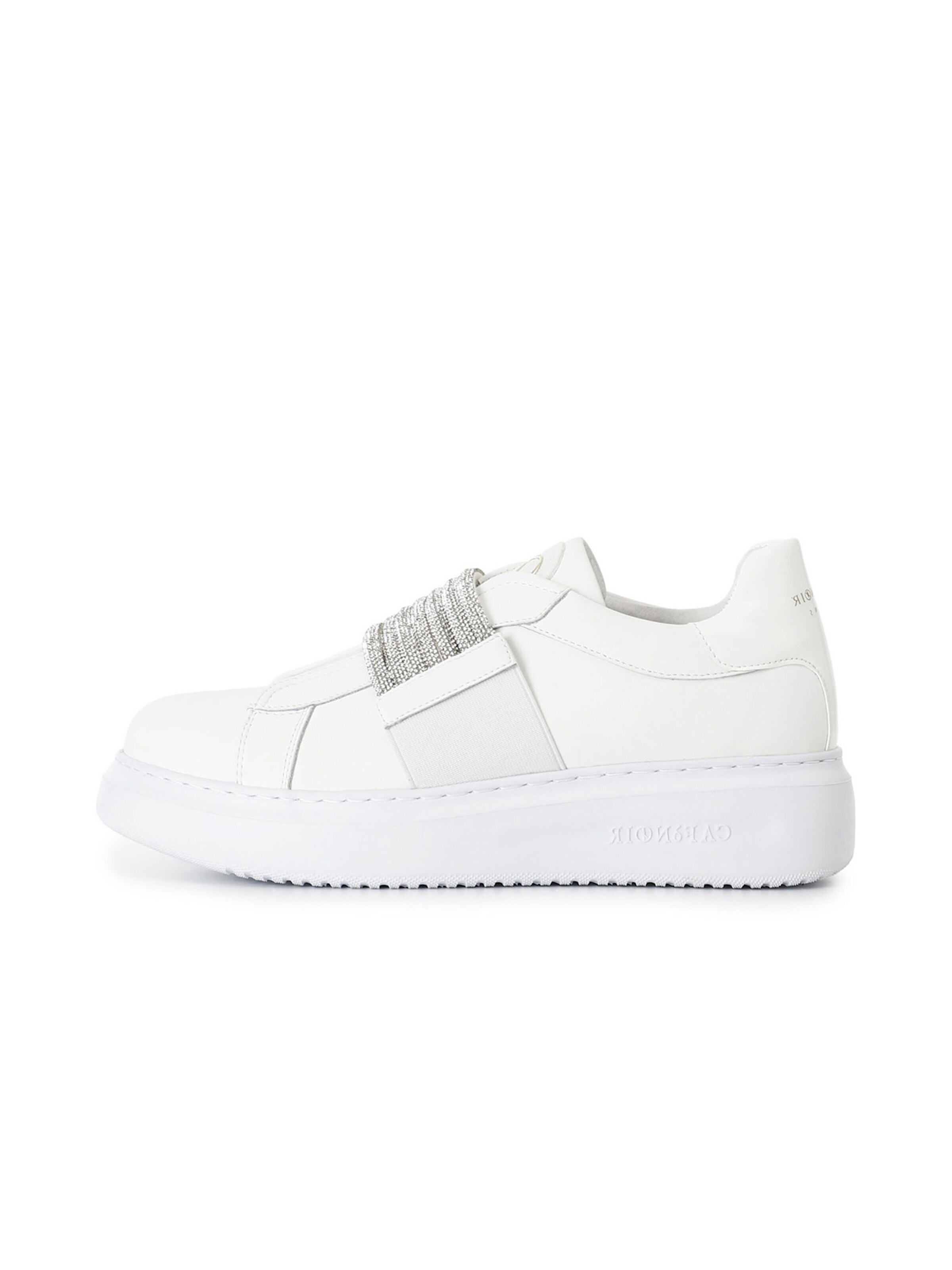 Sneaker bassa di CAFè NOIR in bianco: frontale