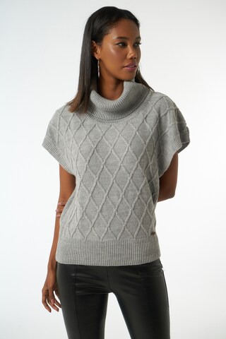 Jimmy Sanders Sweater 'Ines' in Grey: front