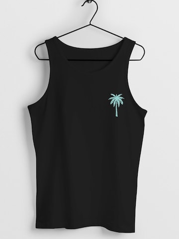 Neverless Shirt 'Palme' in Black
