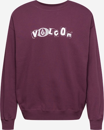 Volcom Sweatshirt in Purple: front