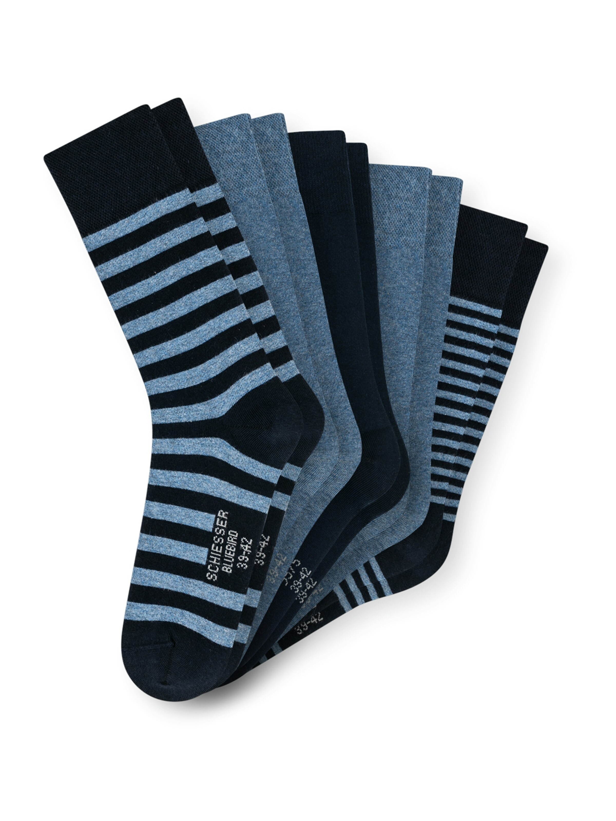Chaussettes 'Bluebird' SCHIESSER en bleu : devant