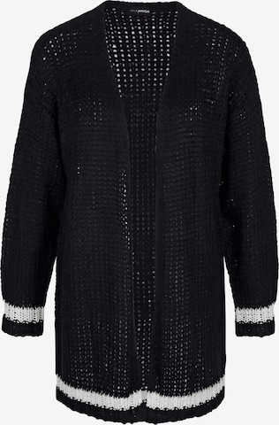 MIAMODA Knit Cardigan in Black: front