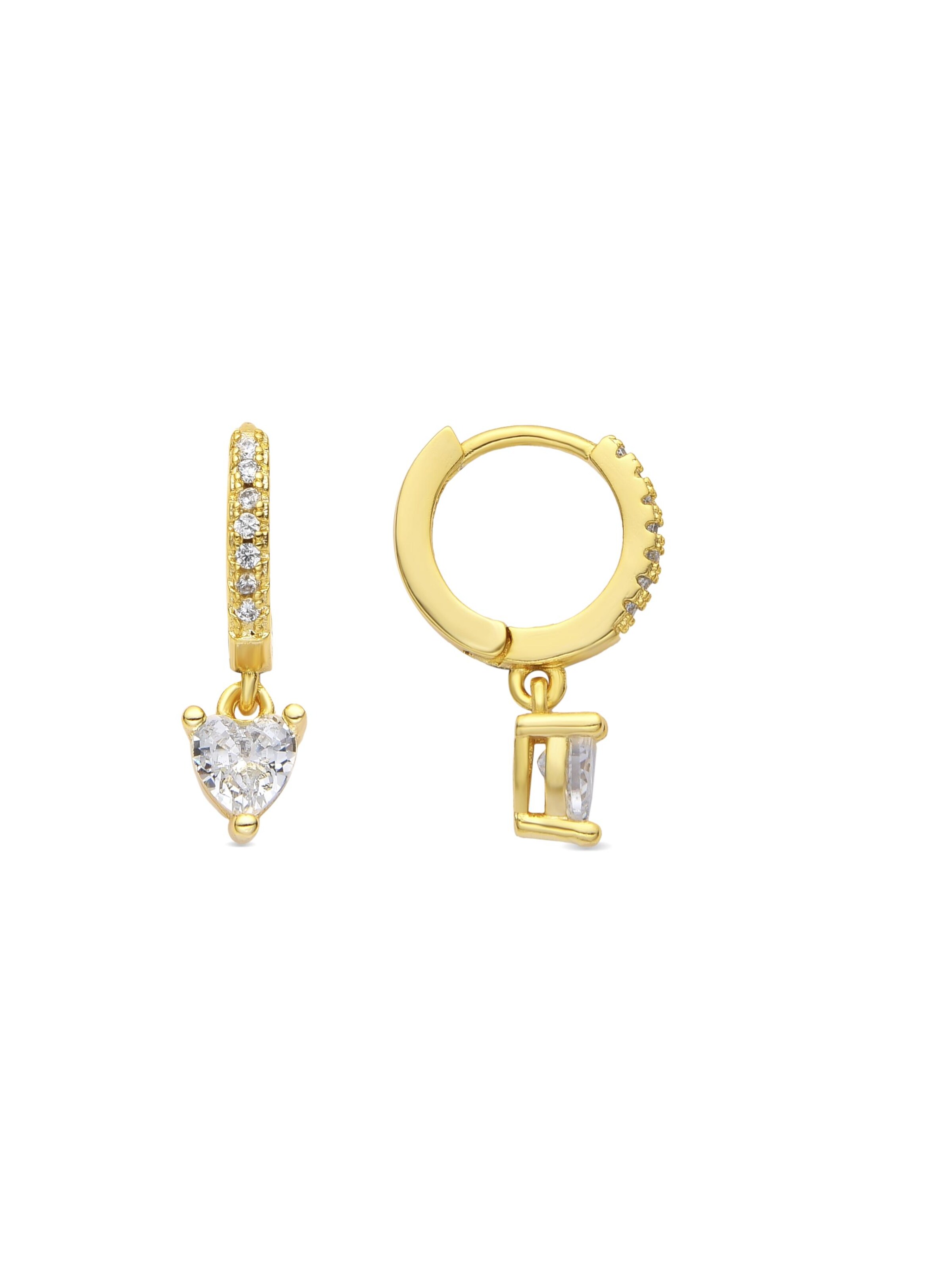 Luxenter Earrings 'Drasa' in Gold: front