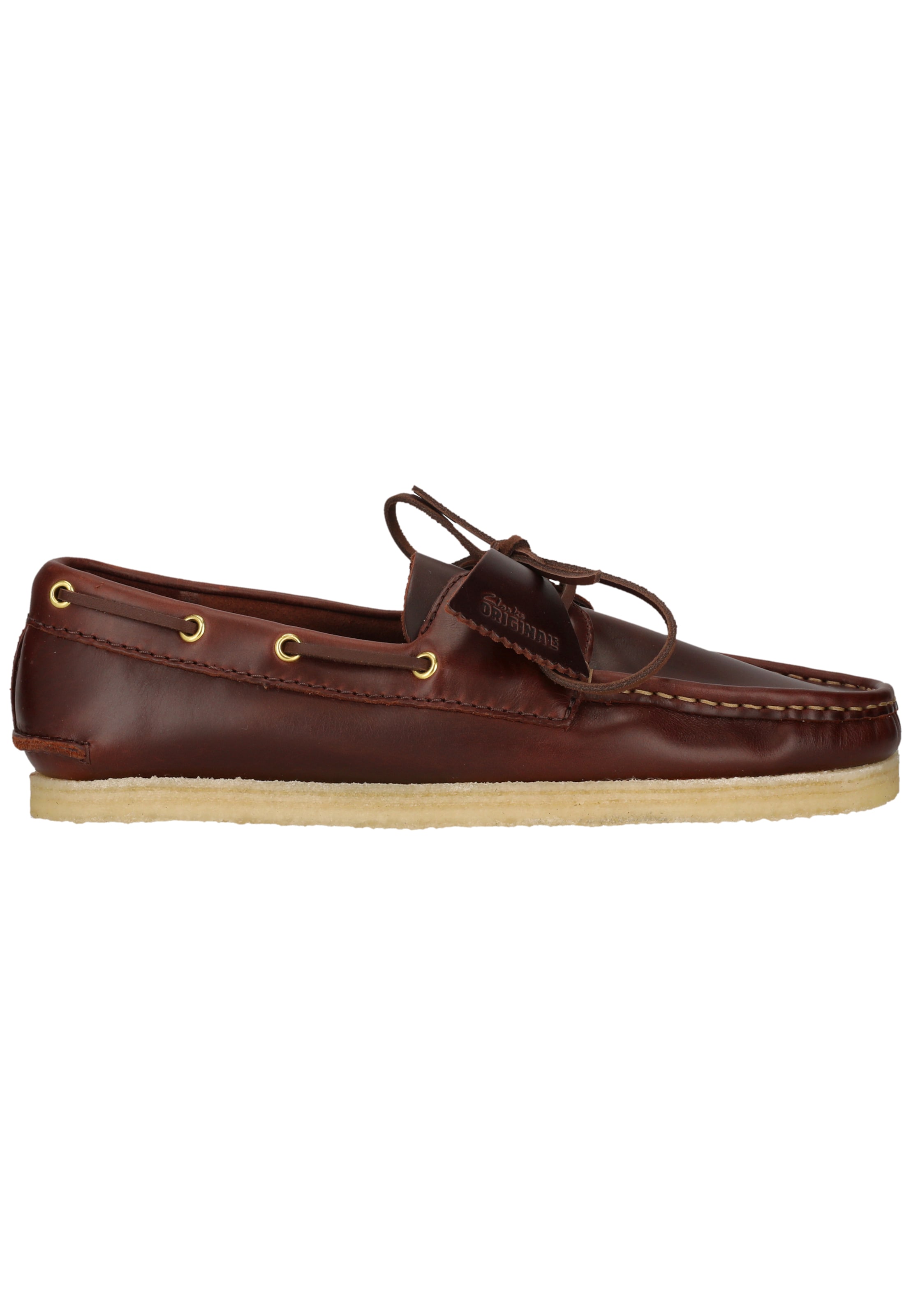 CLARKS Veterschoen 'Godney Boat' in Bruin