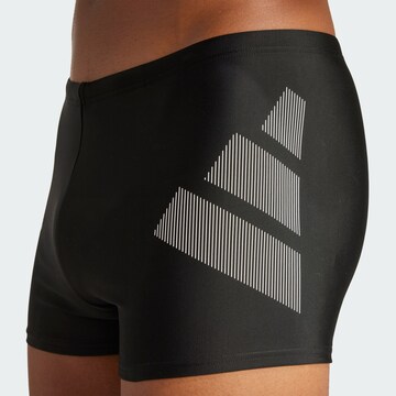 ADIDAS PERFORMANCE Sports swimming trunks 'Big Bars' in Black