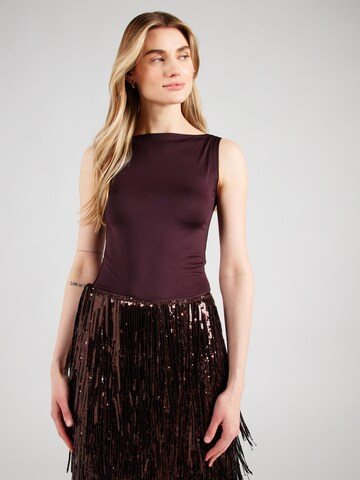 WEEKDAY Top 'Annie' in Lila: Vorderseite