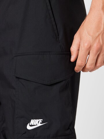 Nike Sportswear Loosefit Παντελόνι cargo σε μαύρο