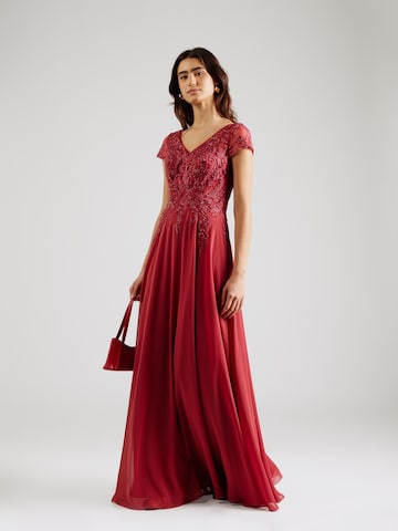 LUXUAR - Vestido de noche en rojo