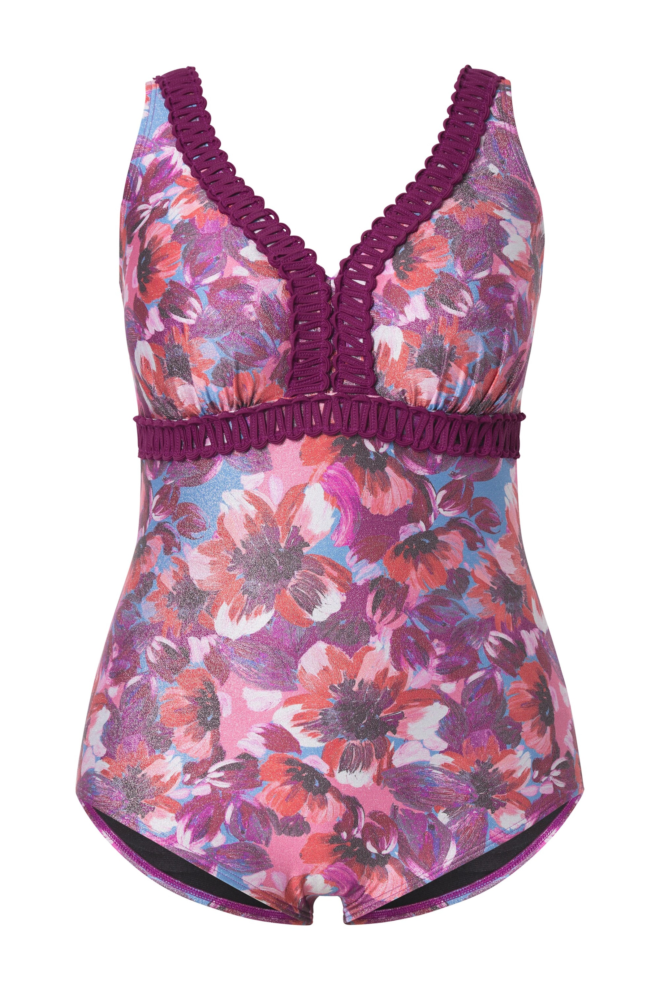 Invisible Maillot de bain Ulla Popken en rose : devant