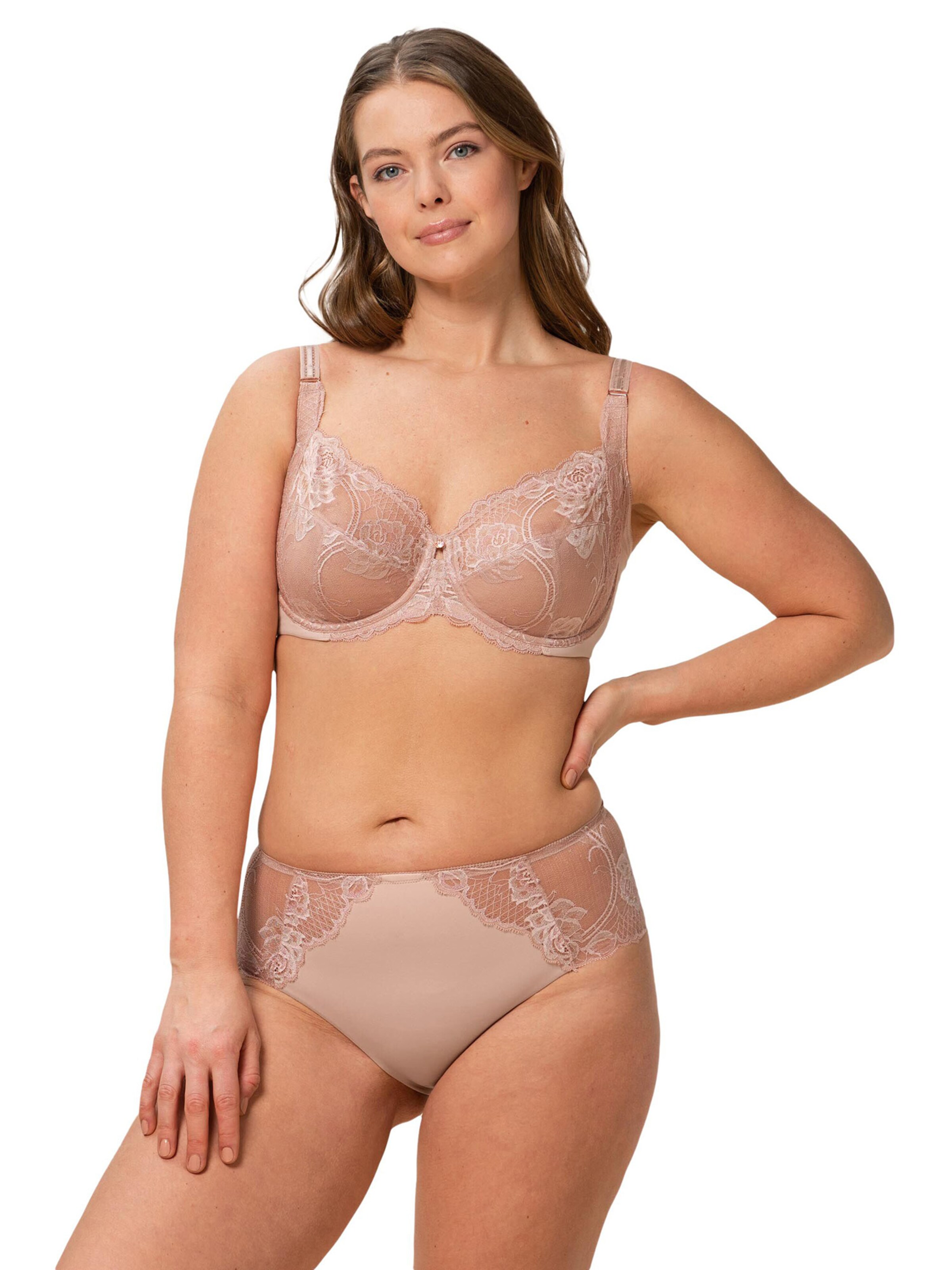 Slip ' Wild Peony Florale ' TRIUMPH en rose