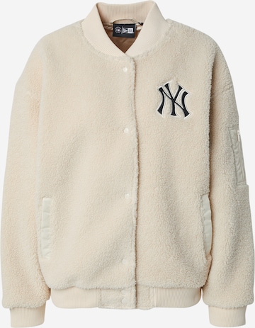 NEW ERA Välikausitakki 'SHERPA BOMBER' värissä beige: etupuoli