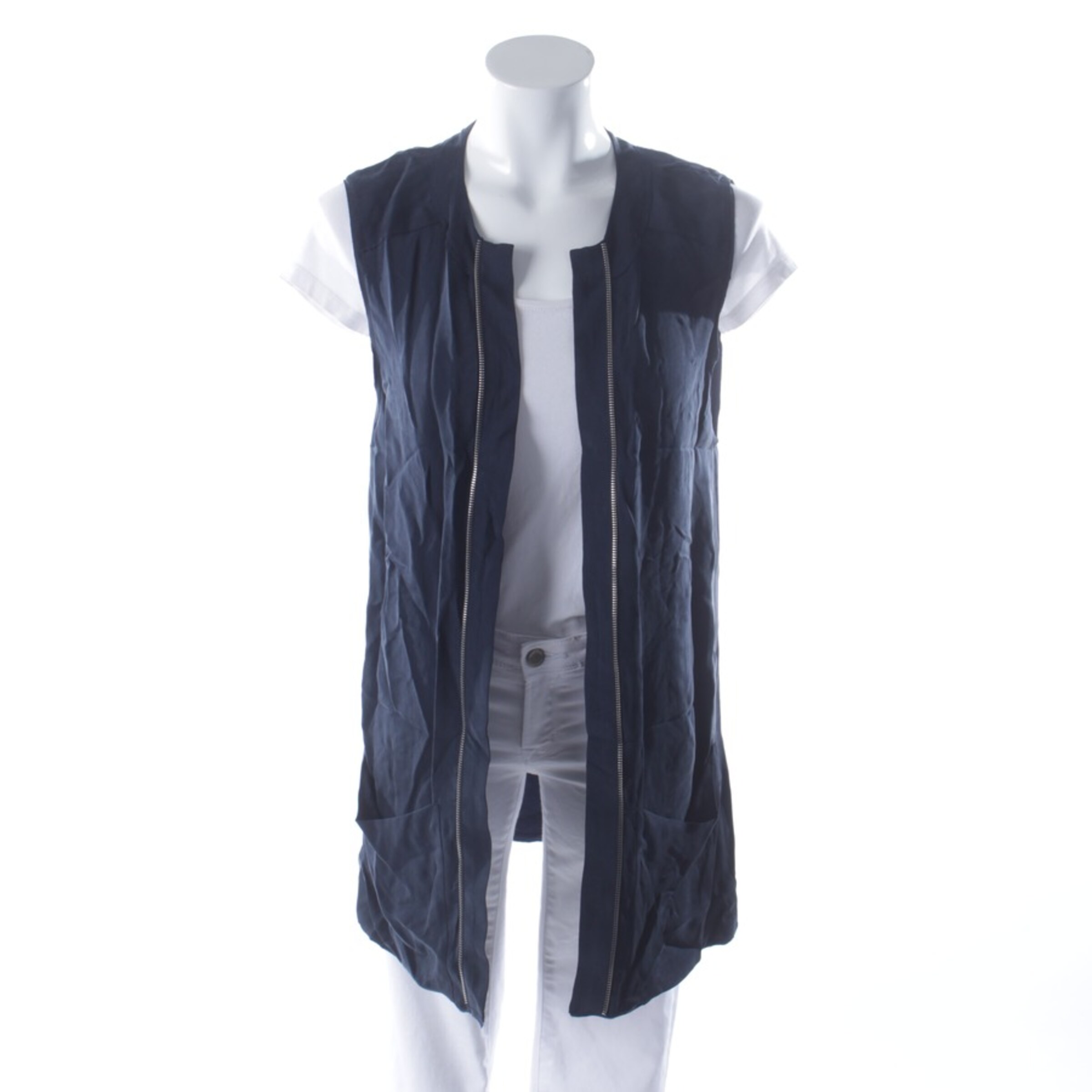 Balmain Weste XXS in Blau: Vorderseite