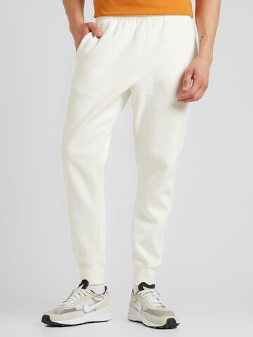 Nike Sportswear Zúžený Kalhoty 'Club Fleece' – béžová: přední strana