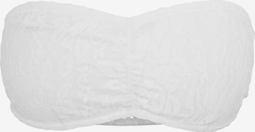 Urban Classics Bandeau Bra in White: front