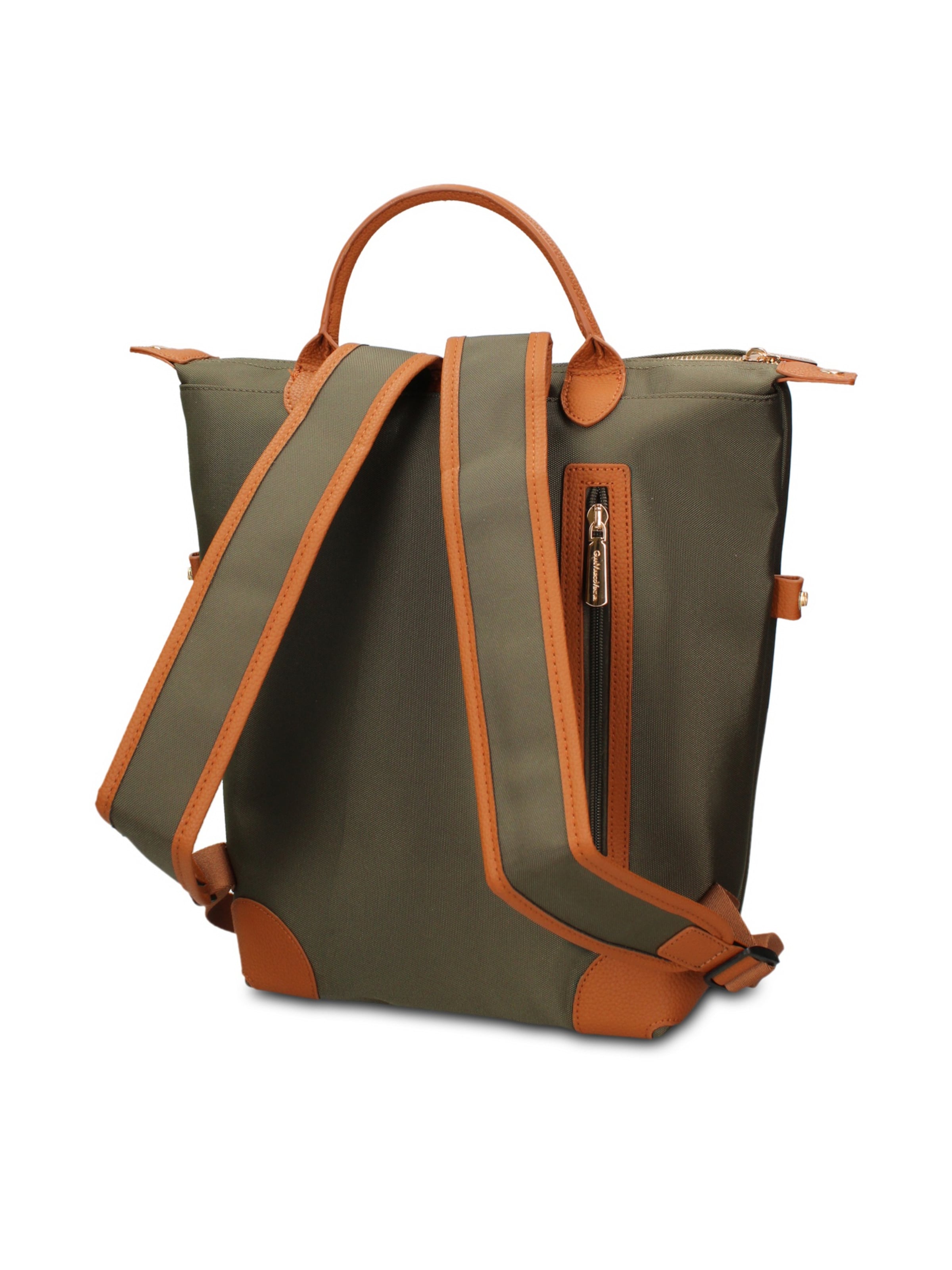 Zaino 'Zaino Novara Elite Gianmarco Venturi - Pelle Vegana 100% PU' di GianMarco Venturi in verde