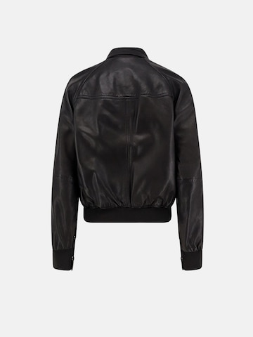 PINKO Tussenjas 'PINKO BARBRA BOMBER PELLE LAVATA GIUBBINO' in Zwart