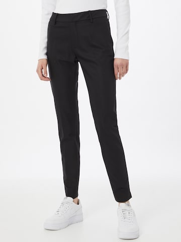 MOS MOSH Slim fit Trousers in Black: front