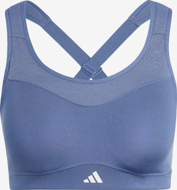 ADIDAS PERFORMANCE Bralette Sports Bra in Blue: front