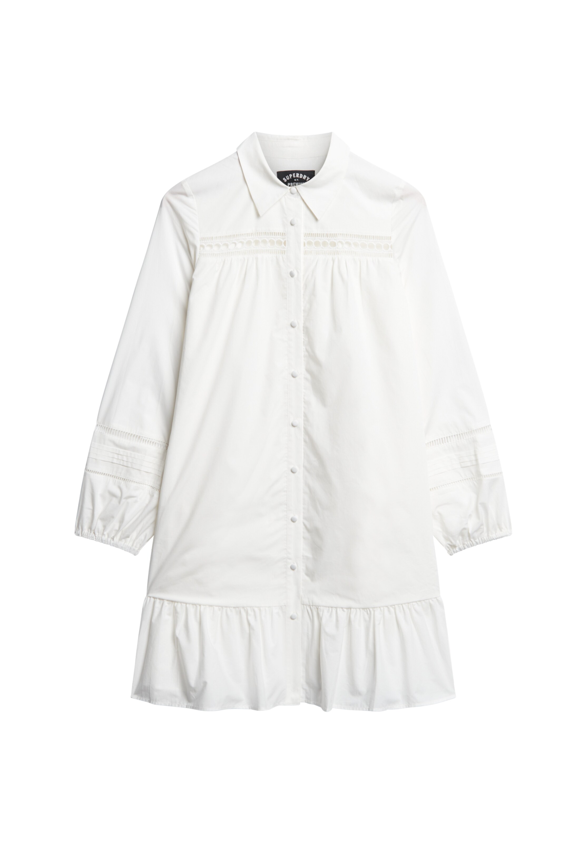 Superdry Blousejurk in Wit: voorkant