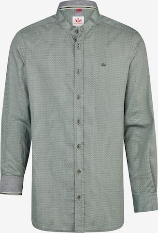Chemise folklorique 'Krugdorf' SPIETH & WENSKY en vert : devant
