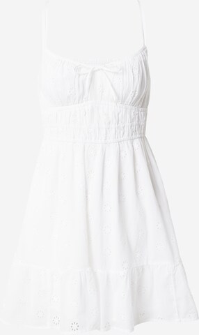 Robe HOLLISTER en blanc : devant