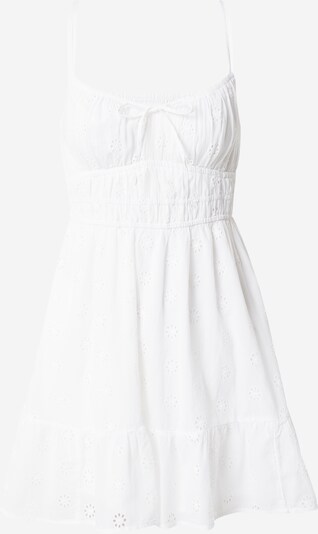 HOLLISTER Robe en blanc, Vue avec produit