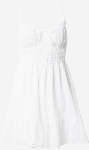 HOLLISTER - Vestido en blanco: frente