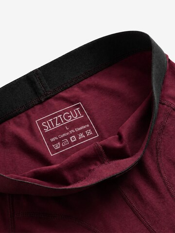 SITZTGUT Boxershorts‌‌ in Rot