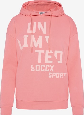 Soccx Sweatshirt in Pink: predná strana