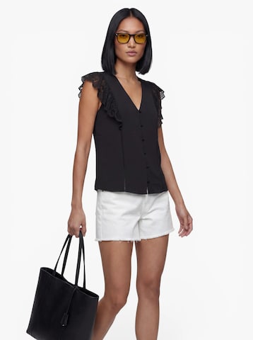 ONLY Blouse 'ONLMETTE' in Zwart: voorkant