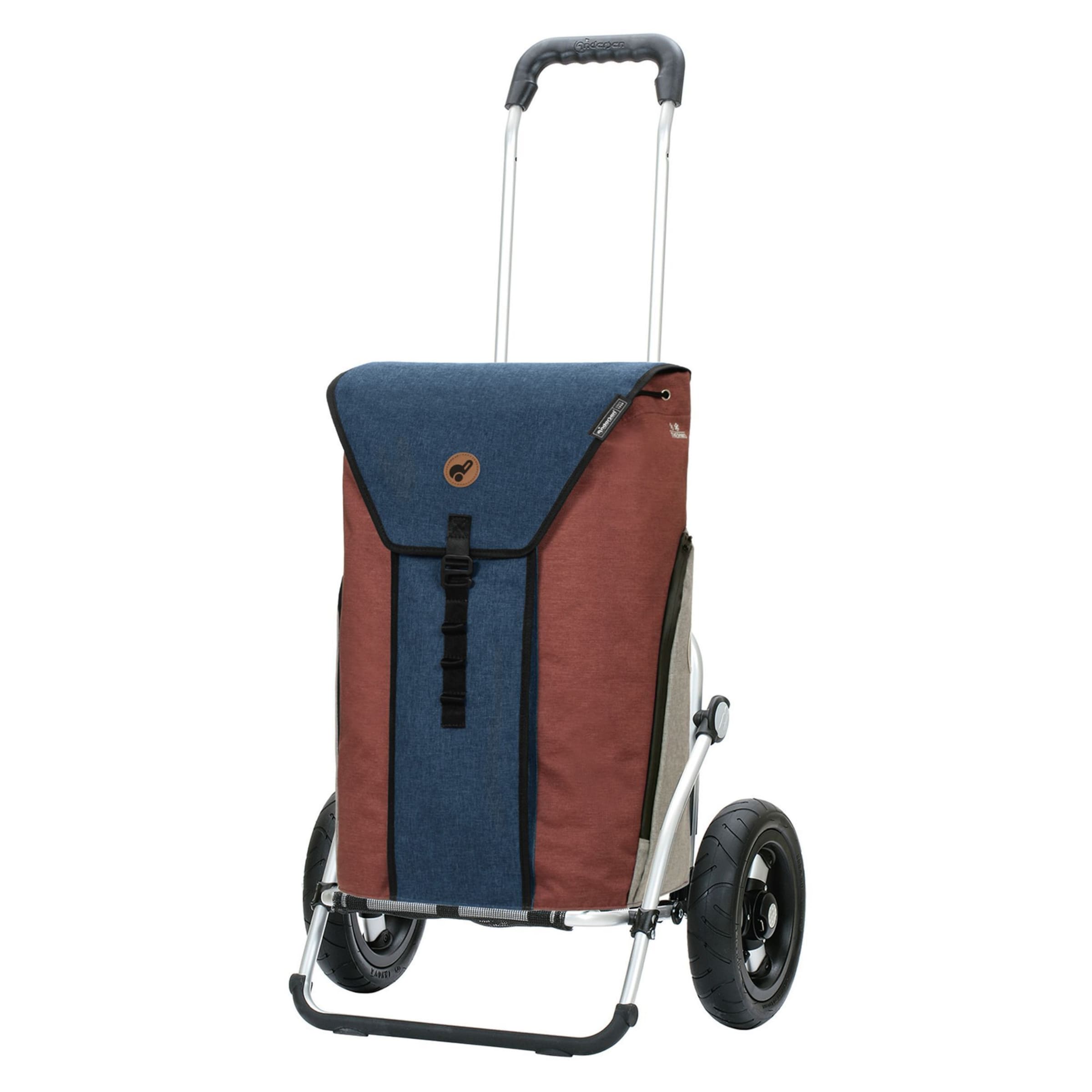 Andersen Shopper Trolley 'Oli.P 2.0' in Brown: front