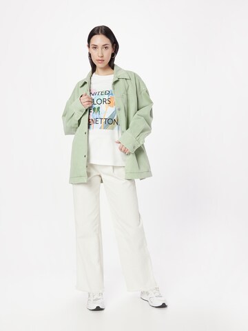 UNITED COLORS OF BENETTON Shirt in Wit