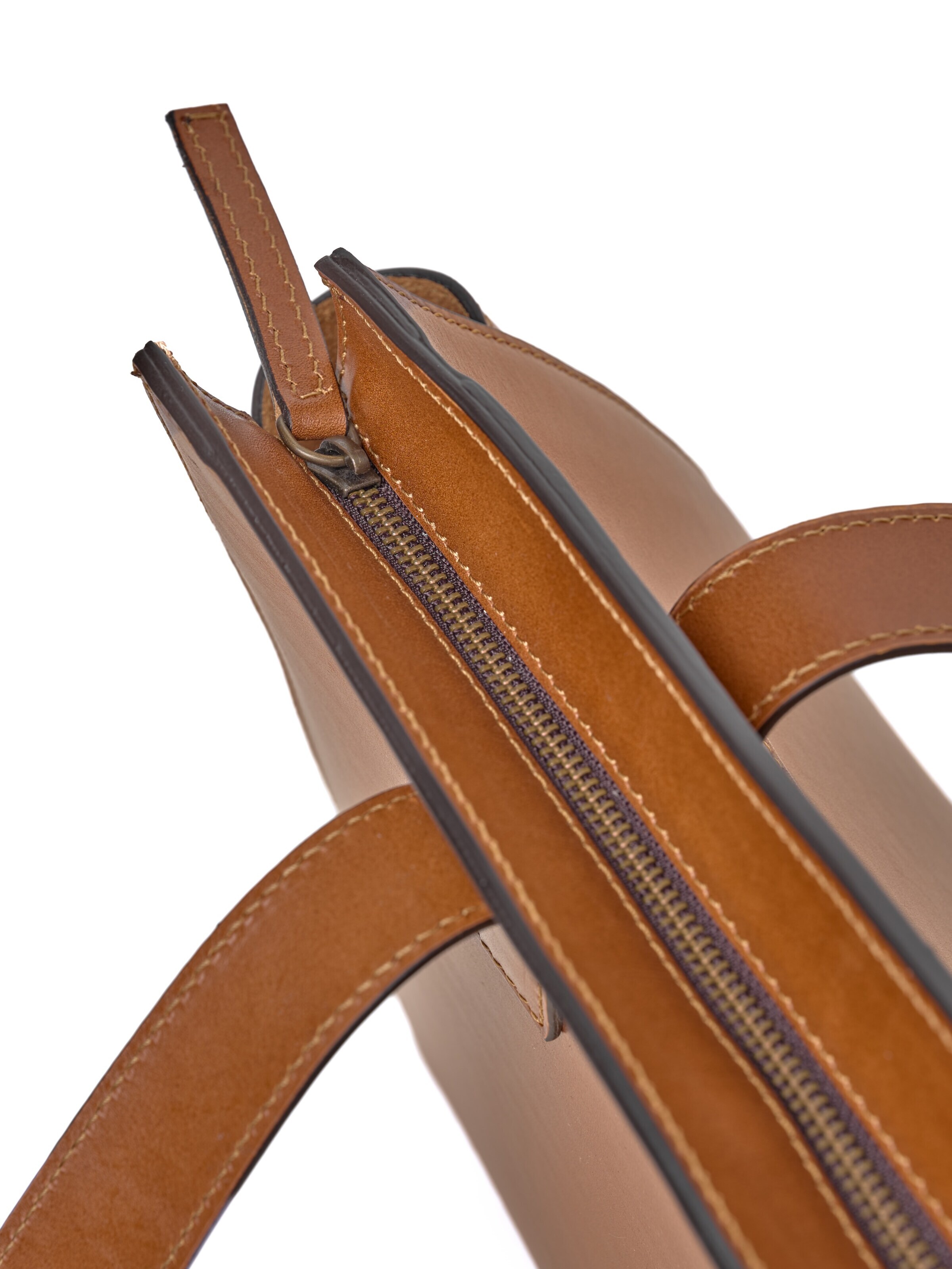 THE DUST COMPANY Shopper 'Leather Tote Brown Aspen Collection' in Bruin