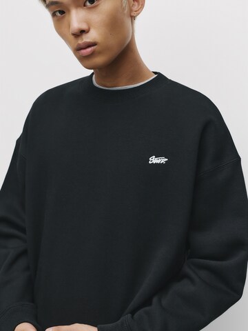 Sweat-shirt 'STWD' Pull&Bear en noir