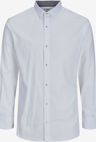 JACK & JONES Button Up Shirt in White: front