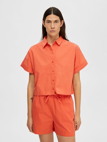 SELECTED FEMME Bluse i orange: forside