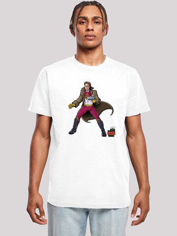 T-Shirt 'Leonard Superhero' F4NT4STIC en blanc : devant