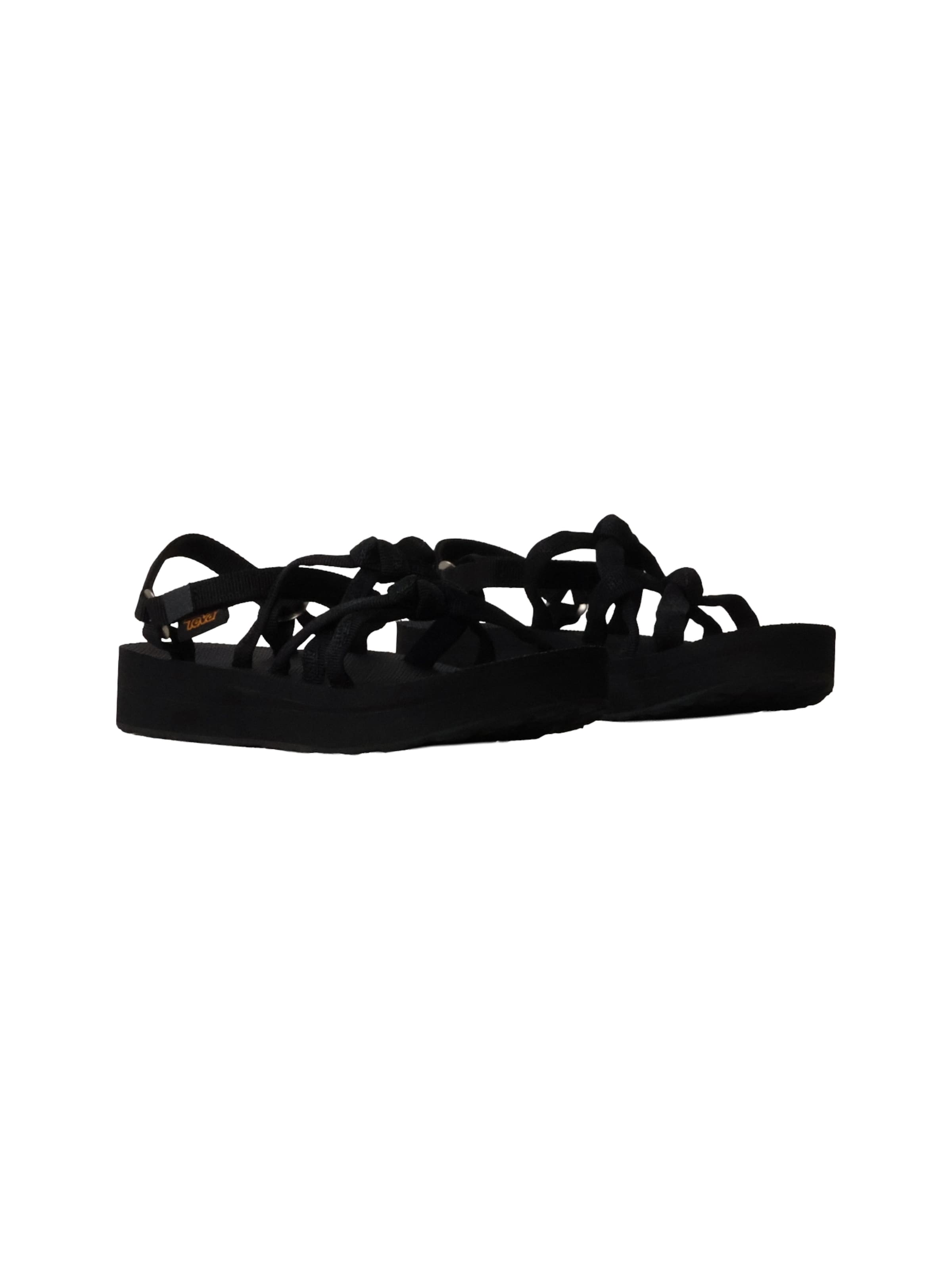 Sandalo 'Flache Sandalen mit Klettverschluss W Midform Kena Slim' di TEVA in nero