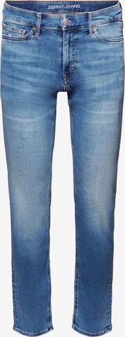 ESPRIT Slimfit Jeans in Blauw: voorkant