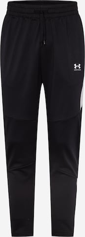 UNDER ARMOUR Tapered Workout Pants in Black: front