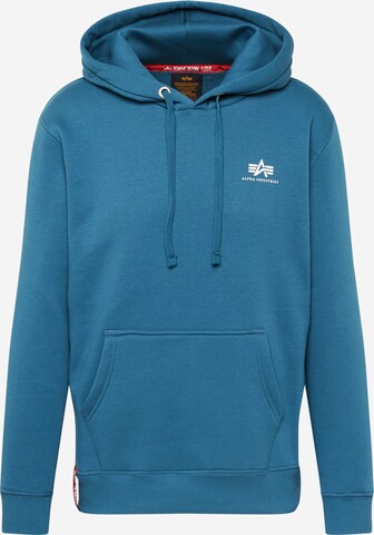 ALPHA INDUSTRIES Sweatshirt in Blauw: voorkant