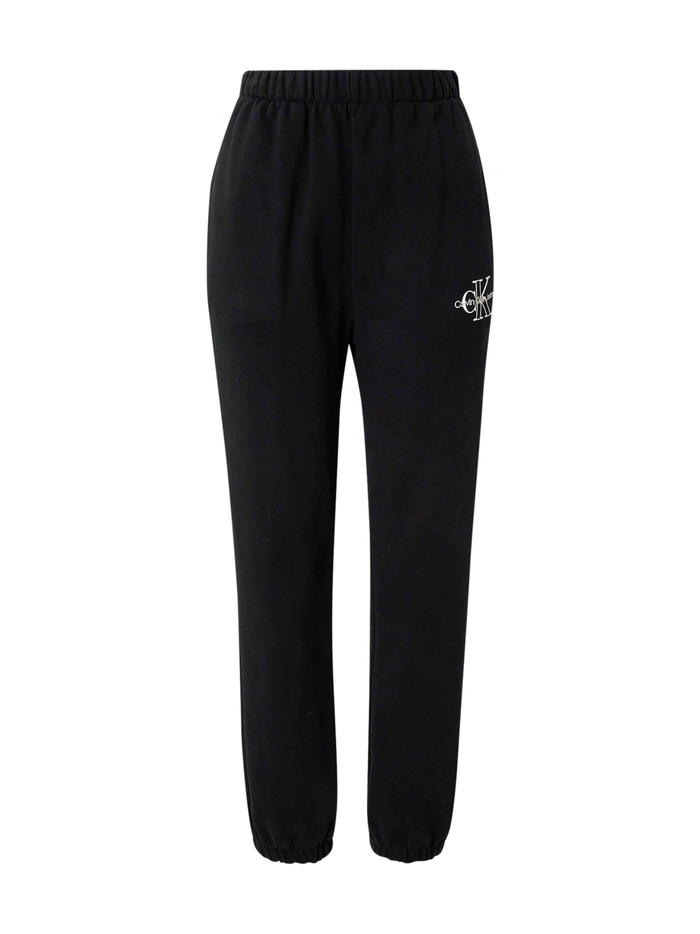 Calvin Klein Jeans Tapered Hose in Schwarz: Vorderseite