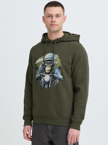 BLEND Sweater ' BHRona Animal print ' in Green: front