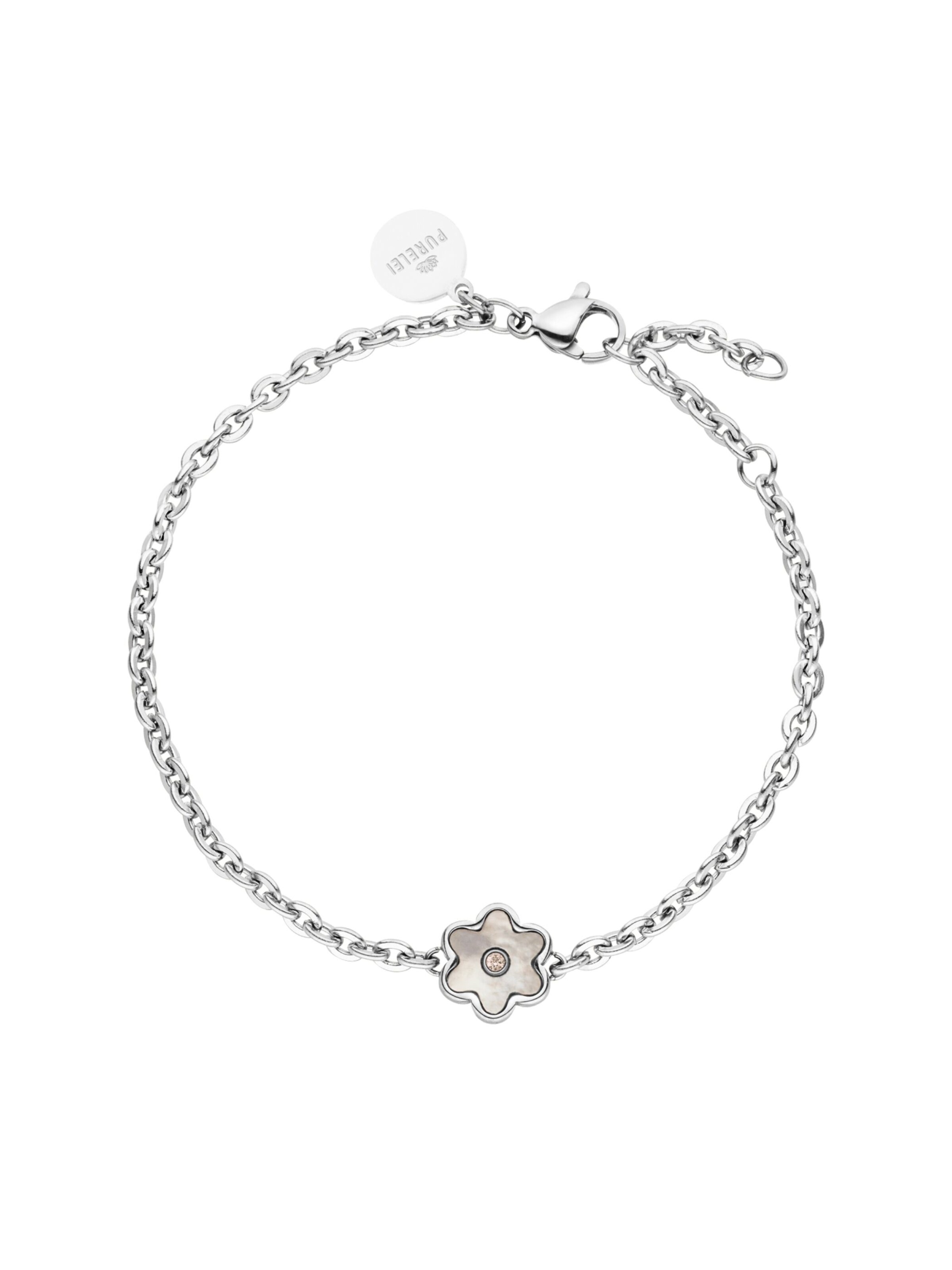 PURELEI Armband 'Flourish' in Silber: Vorderseite