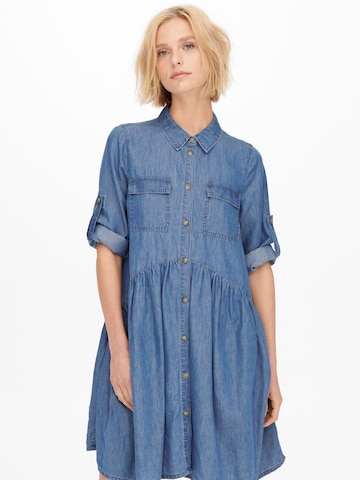 ONLY Shirt Dress 'Chicago' in Blue
